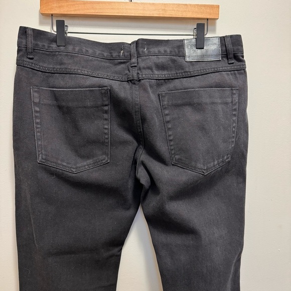 One Teaspoon Awesome Baggies Low Waist Relaxed Tapered Rolled Cuff Black Jeans - Picture 14 of 16